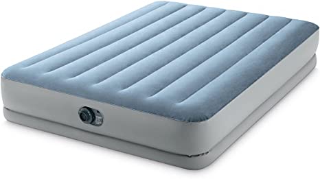 Intex Inflatable Queen Mattress 152 cm   Pump 110 V Camping Bed