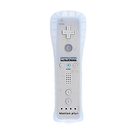 Eeoo New Remote and Nunchuck Controller Built-in Motion Plus Sensor For Wii Game WHITE