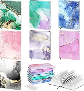 MoKo Book Cover,Stretchable Book Cover, Reusable Jumbo Book Cover Protector for Textbook Hardcover Books up to 9 x 11 in, Fabric Book Sox, Back to School Supplies, 7 Pcs