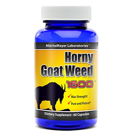 Horny Goat Weed 1600 with Maca L-Arginine Increased Performance and Natural Libido Boost For Both Men and Women 60 Capsules (1)