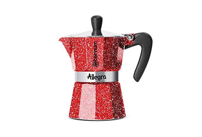 Bialetti 5612 Espresso Maker 3 Cups (Red) (30 cm x 20 cm x 15 cm