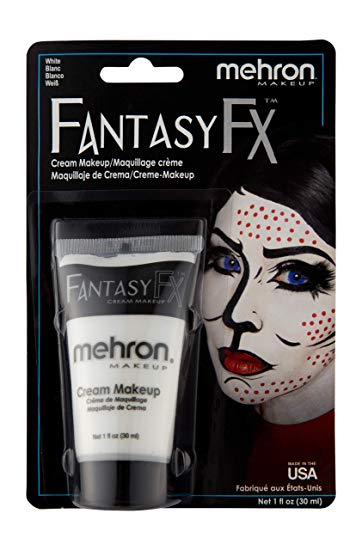 Mehron Makeup Fantasy F/X Water Based Face & Body Paint (1 oz) (WHITE)