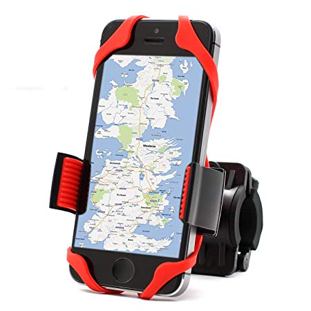Bike Phone Mount- Diateklity Universal Bike Mount Holder for Motorcycle / Bike Handlebars - Fits iPhone 5/6/6 PLUS, Samsung Galaxy S5/S4/S3/, Note 2/3/4, Nexus 5, HTC, LG, BlackBerry etc.