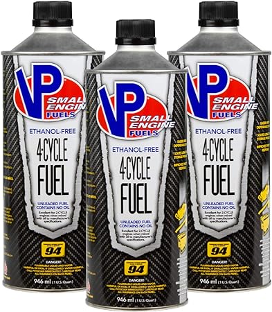 VP Racing Fuels SEF 4 Cycle Unleaded Fuel, Contains No Oil, 3 Quarts