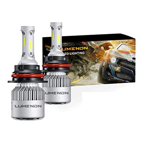 Lumenon LED Headlight Bulbs Conversion Kit 180W 180000LM 6000K Cool White 2 Yr Warranty (9007 HB5)