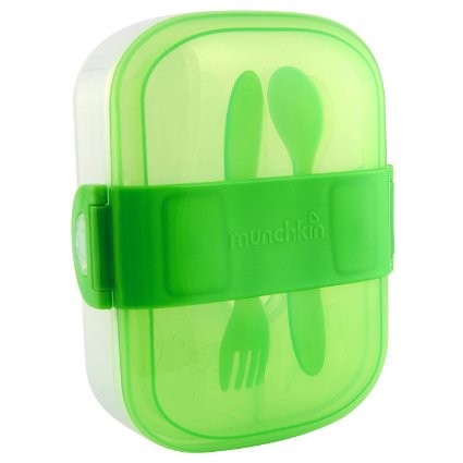 Munchkin Click Lock Bento Mealtime Set, Green