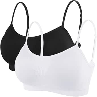 Litthing Damen Sport BH Nahtlos Komfort-BHS Gepolsterte Damen-Oberteile Verstellbarer Träger Bralettes Weste-Stil Athletisches kabelloses Wickel-Brust-Crop-Top für Yoga Fitness Training