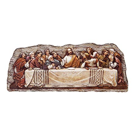 Joseph's Studio by Roman Last Supper Wall Plaque from The Renaissance Collection Features Jesus, 12.25-Inch