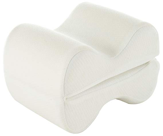 Cheer Collection Orthopedic Knee and Leg Pillow | Memory Foam Knee Cushion for Hip & Joint Pain Relief, Comfort, and Support - with Washable Cover