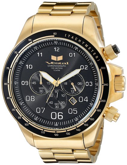 Vestal Men's ZR3033 ZR3 Analog Display Quartz Gold Watch