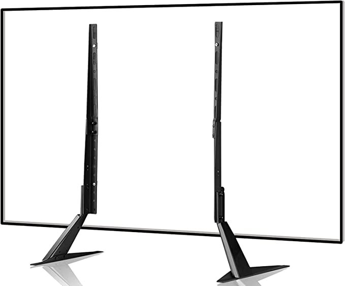 Universal TV Stand, Metal TV Legs for 22-65 inch LCD/LED/OLED/Plasma Flat&Curved Screen TV Height Adjustment with VESA 75x75mm to 800x400mm Max ML1760