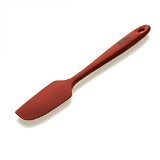 di Oro Living Small Silicone Spatula - 450F Heat-Resistant Spatula - Ergonomic Easy-to-Clean Seamless One-Piece Design - Pro-Grade Non-Stick Silicone Rubber with Stainless Steel S-Core Technology - Lifetime Guarantee Red