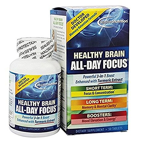 Applied Nutrition - Healthy Brain All Day Focus - 50 Tablets