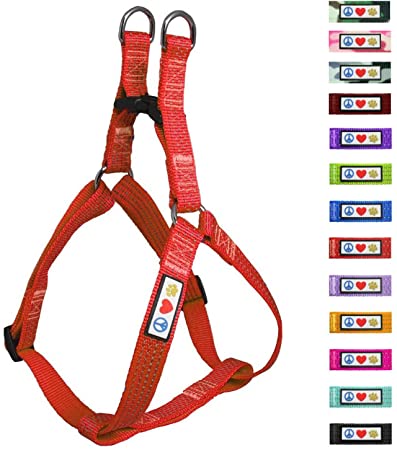 Pawtitas Pet Reflective Step in Dog Harness or Reflective Vest Harness Comfort Control Training Walking of Your Puppy Harness/Dog Harness