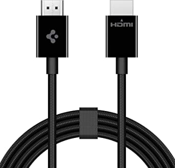 Spigen 8K HDMI Cable, 6.6ft 48Gbps Ultra High Speed HDMI 2.1 Certified, 8K/60Hz 4K/120Hz Dynamic HDR eARC 3D HDMI Cord Compatible with Apple TV Roku Fire TV Samsung Sony Xbox Series X Playstation PS5