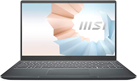 MSI Modern 14 Professional Laptop: 14" IPS-Level Thin Bezel Display, Intel Core i5-1135G7, NVIDIA GeForce MX450, 8GB RAM, 1TB NVMe SSD, Win10 PRO, Carbon Gray (B11SB-084)