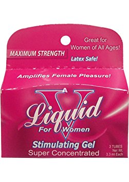 Body Action Liquid V For Women Stimulating Product, 3 pack, 3.3 mL each,Tubes