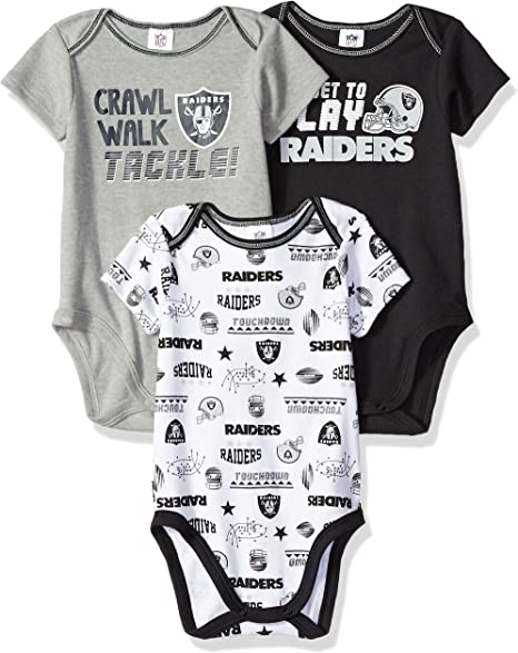 NFL Baby Boys 3 Pack Short Sleeve Bodysuit