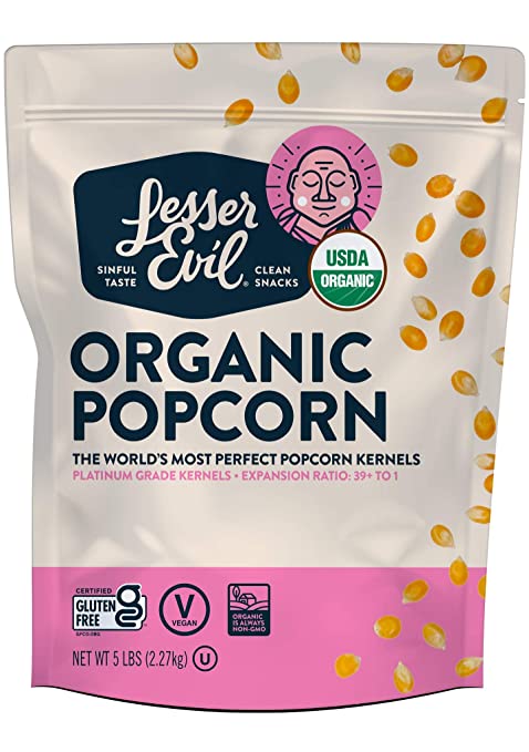 Lesserevil Organic Popcorn, 5 Lb