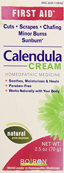 Boiron Calendula Cream, 2.5 Ounce, Homeopathic Medicine for First Aid