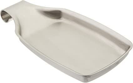 Amco 8369 Spatula Spoon Rest, Silver