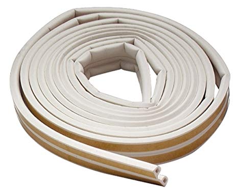 M-D Building Products 2576 M-D 0 All Climate P-Profile Subzero Weather-Strip, 17 Ft L X 3/8 in W 7/32 in T, Epdm Rubber White