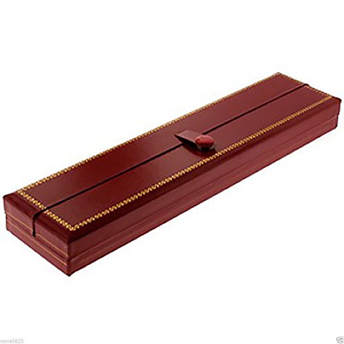 Classic Leatherette Red Double Doors Bracelet Gift Box
