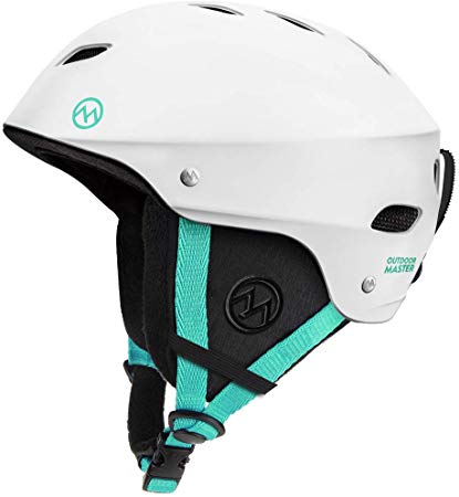 OutdoorMaster KELVIN Ski Helmet - with ASTM Certified Safety, 9 Options - for Men, Women & Youth