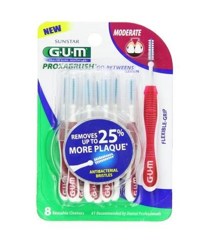 G-U-M Go-Betweens Proxabrush Cleaners, Moderate 8s Pack of Six