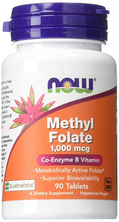 NOW Foods - Methyl Folate 1000 mcg. - 90 Tablets