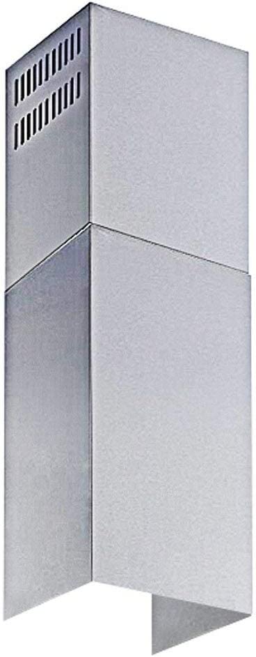 Stainless Steel Chimney Extension (Up to 11ft. Ceiling) for Convertible Wall Mount Range Hood