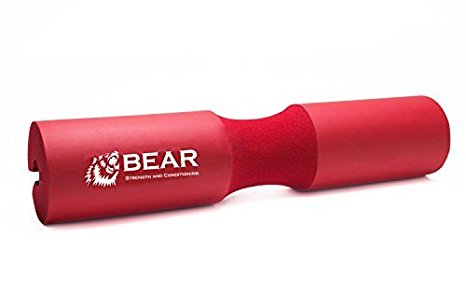 BEAR Strength & Conditioning Next Generation Squat Pad, Comfortable Barbell Sponge for Hip Thrusts, Squats and Lunges