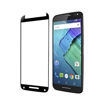 Moto X Pure Edition screen protector, Tranesca Tempered glass screen protector for Moto X Pure (Black)