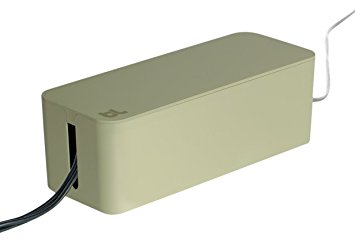 Bluelounge Cablebox Boîte de Rangement Ignifugé pour Multiprise et Parafoudre Beige