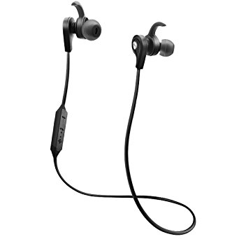 Labvon Bluetooth Headphones, Sports Wireless Earphones Mic Waterproof Sweatproof HD Stereo Noise Cancelling Headsets for Gym Running Fishing for kids women men Black