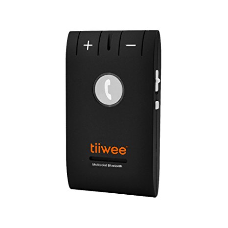 Tiiwee GT - The newest 2016 model - Handsfree Bluetooth 4.0 Visor Speakerphone Car Kit - Multipoint