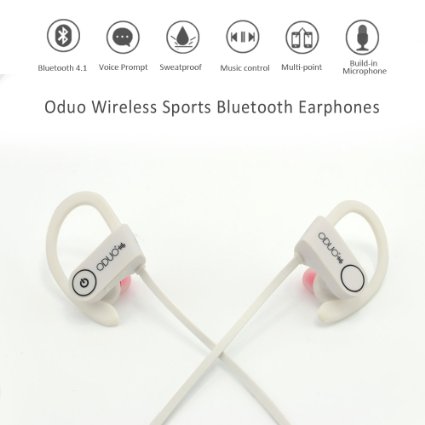 Bluetooth Earphones Oduo CR15 Wireless Hands Free Headphones Built-In Microphone Bluetooth Wireless Earbuds Oduo CR15