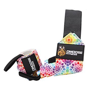 Wrist Wraps by DMoose Fitness – Premium Quality, Strong Velcro, Thumb Loops – Maximize Your Weightlifting, Powerlifting, Bodybuilding, Strength Training & CrossFit