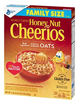 Honey Nut Cheerios Naturally Flavored Sweetened Whole Grain Oat Cereal, 19.5 Ounce