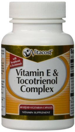 Vitacost Vitamin E and Tocotrienol Complex -- 60 Liquid Vegetarian Capsules