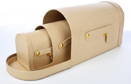 Factory Direct Craft Paper Mache Mailboxes | Set of 3 Nesting Assorted Size Unfinished Paper Mache Mailboxes for Holiday, Valentines and Seasonal Crafting | Ready to Finish