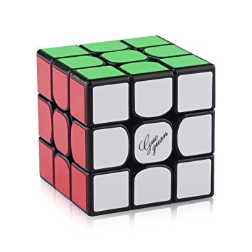 D-FantiX Yj Moyu Guoguan Yuexiao Speed Cube 3x3 Magic Cube Puzzle 56mm Black