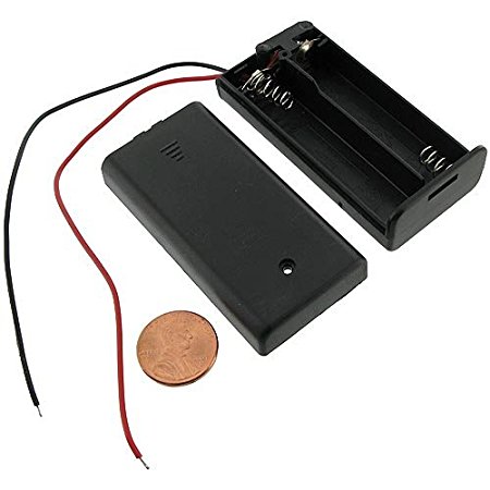 DSYJ Battery Holder for 2AA Battery - w/Wires and Switch