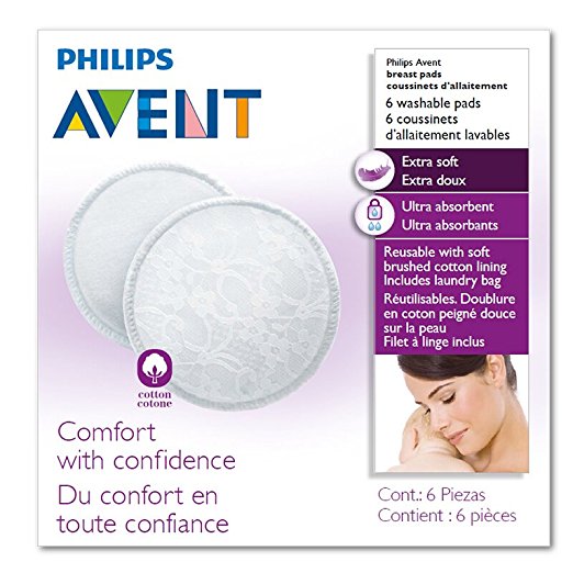 Philips Avent SCF155/06 Washable Breast Pads 6PCS
