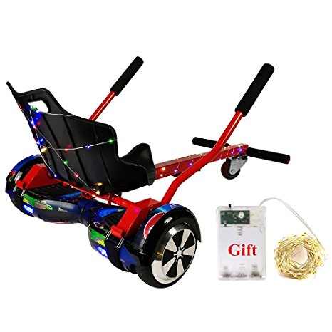 Cool Mini Kart Hoverboard Accessories for 6.5" 8" 10”Two Wheel Self Balancing Scooter, Not Noly STAND,Can be LIKE A GO-KART(Not Included Balance Board)(Red)