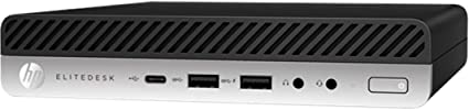 2019 HP EliteDesk 705 G4 Mini PC Desktop Computer - AMD Quad-Core Ryzen 5 Pro 2400GE up to 3.8GHz - 8GB DDR4 RAM, 256GB PCIe SSD - 802.11ac WiFi, Bluetooth 5.0, USB Type-C - Windows 10 Professional