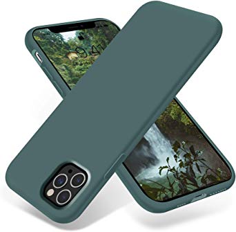 OTOFLY iPhone 11 Pro Max Case,Ultra Slim Fit iPhone Case Liquid Silicone Gel Cover with Full Body Protection Anti-Scratch Shockproof Case Compatible with iPhone 11 Pro Max (Pine Green)