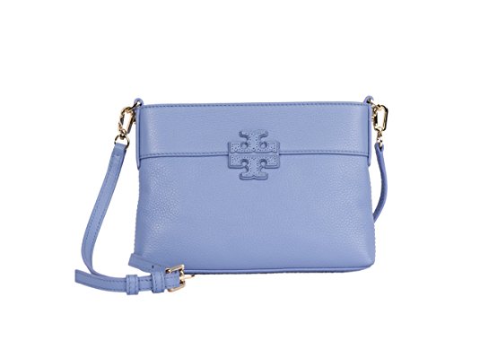 Tory Burch Women's Small Stacked T Leather Swingpack Cross Body Handbag