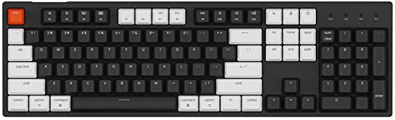 Keychron C2 Full Size Wired Mechanical Keyboard Compatible with Mac, Keychron Blue Switch, 104 Keys ABS keycaps Gaming Keyboard for Windows, USB-C Type-C Braid Cable