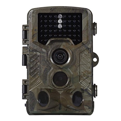 YKS Hunting Trail Game Camera,Motion Activated Camera with Time Lapse 2.4" LCD Wildlife 42pcs No Glow IR LEDs and 12MP 1080P HD Infrared Night Vision IP66 Waterproof